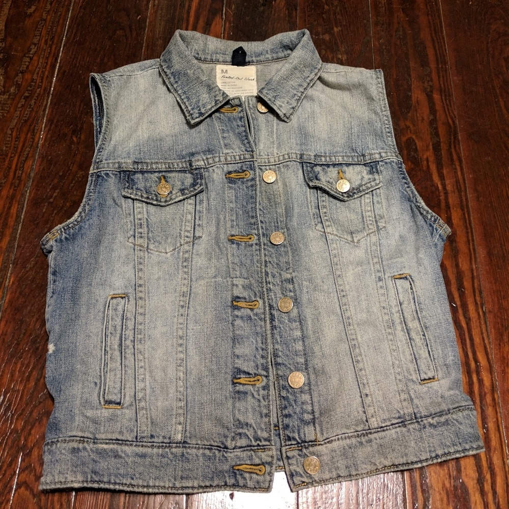 J Crew Blue Jean Vest